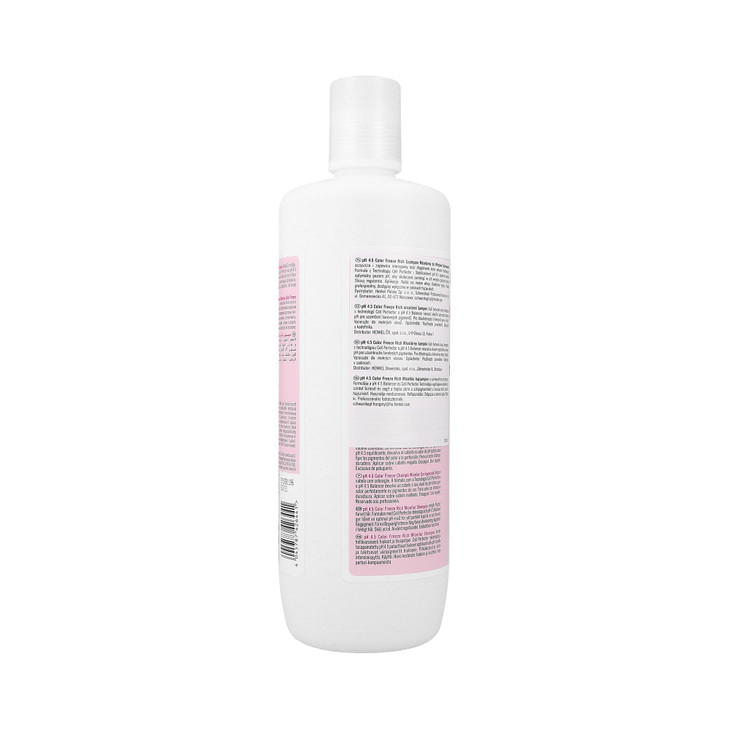Schwarzkopf Professional Bonacure PH 45 Color Freeze Rich Shampoo Micellar OatmealBlack Unscented 338 Fl Oz