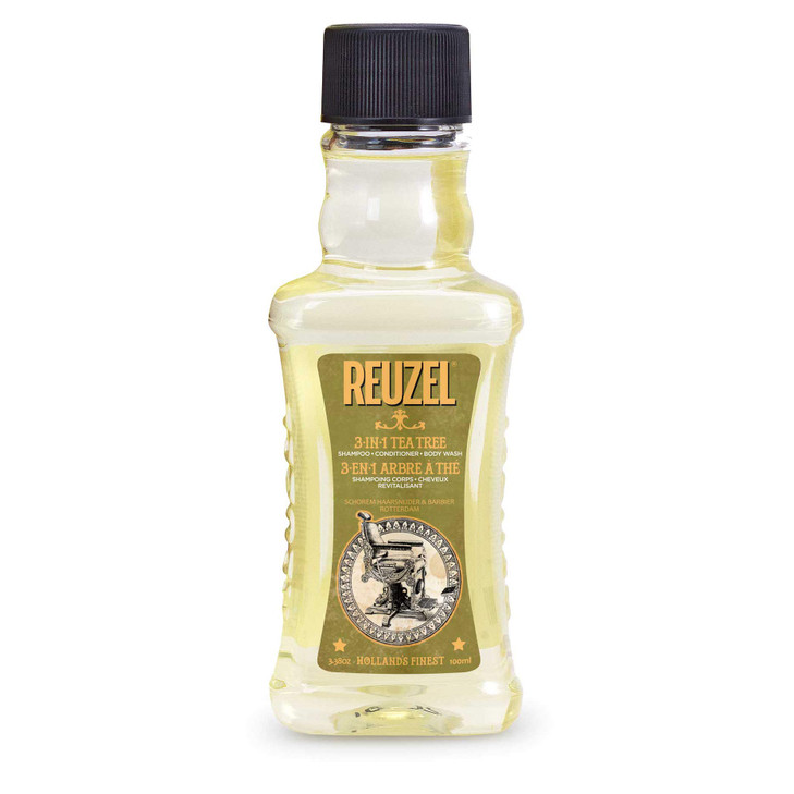 Reuzel 3In1 Tea Tree Shampoo Cleanses Hair and Body 338 oz