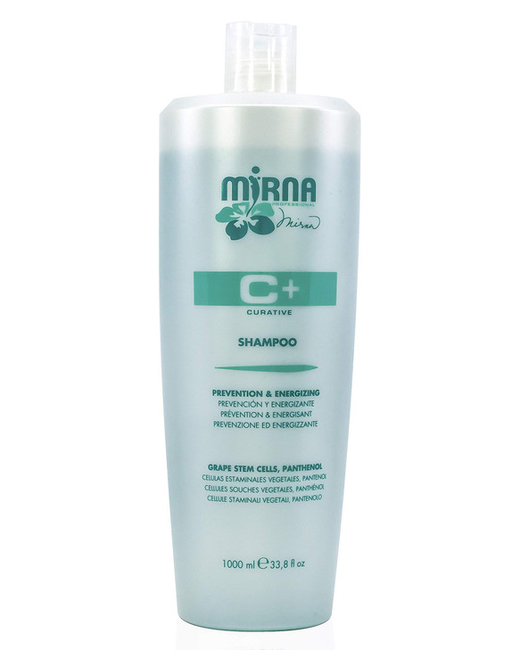 Mirna Professional Prevention Energizing Anti Hairloss Shampoo Infused with Grape stem cells Panthenol No Sulphate Glute