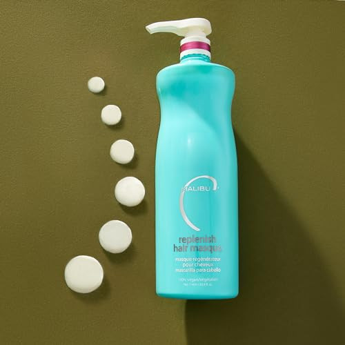 Malibu C UnDoGoo Shampoo Replenish Hair Masque Duo Clarifying Shampoo Deep Conditioning Hair Mask to Eliminate Product B