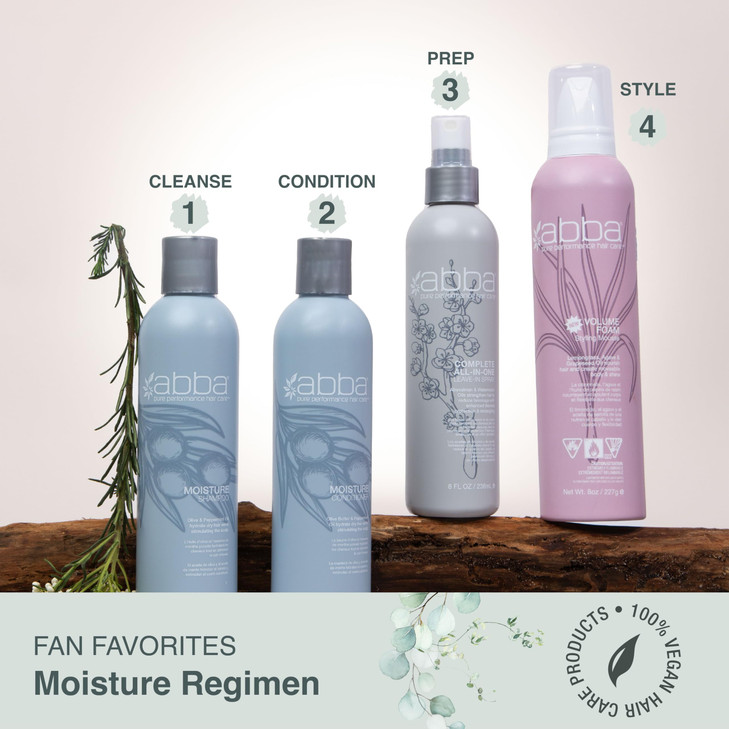 ABBA Moisture Shampoo Olive Butter Peppermint Oil 32 Fl Oz