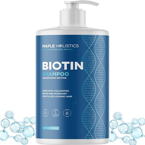 Rosemary and Biotin Shampoo for Thinning Hair Vegan Volumizing Shampoo for Fine Hair with B Vitamins Argan Oil Tea Tree