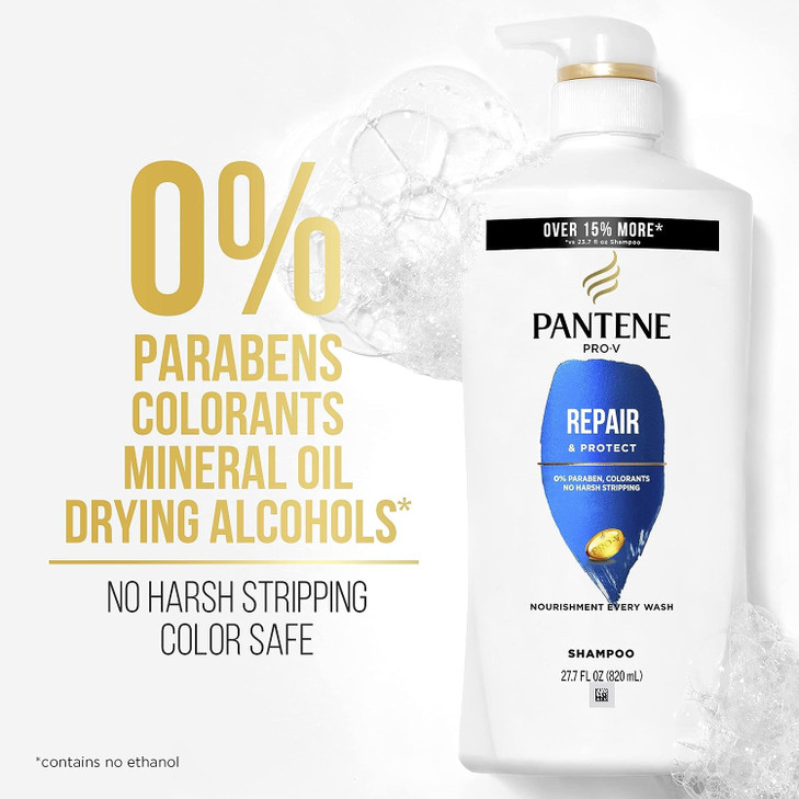 Pantene Shampoo Conditioner and Hair Treatment Set Repair Protect for Damaged Hair Safe for ColorTreated Hair