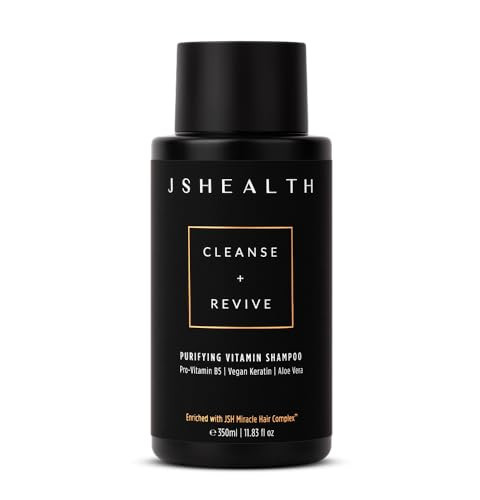 JSHealth Purifying Keratin Shampoo Cleansing Reviving Natural Shampoo for Color Treated Hair Curly Hair Dry Hair Vegan S