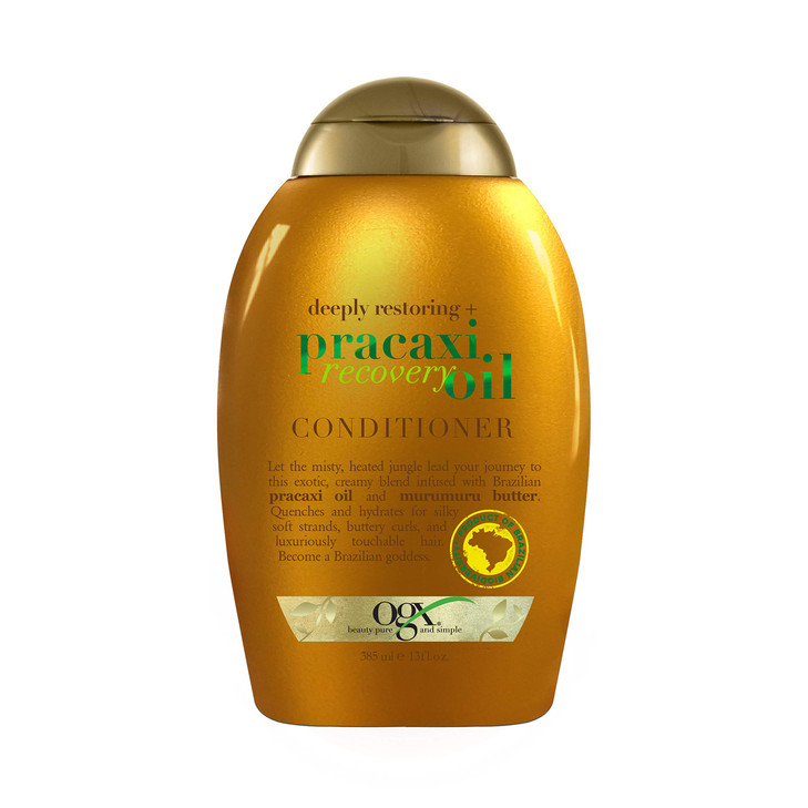 OGX Deeply Restoring Pracaxi Recovery Oil AntiFrizz Conditioner with Murumuru Butter to Intensely Hydrate Curly Wavy Hai
