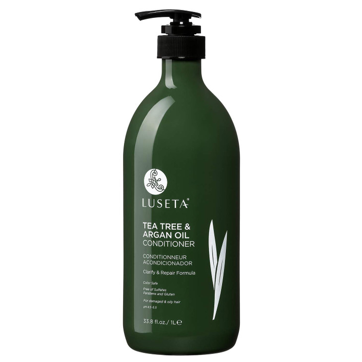 Luseta Tea Tree Oil Conditioner Natural Anti Dandruff Treatment for Dry and Damaged Hair Sulfate Free Safe for Color Tre
