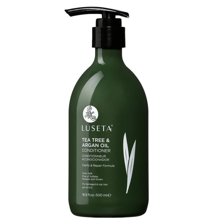 Luseta Tea Tree Oil Conditioner Natural Anti Dandruff Treatment for Dry and Damaged Hair Sulfate Free Safe for Color Tre