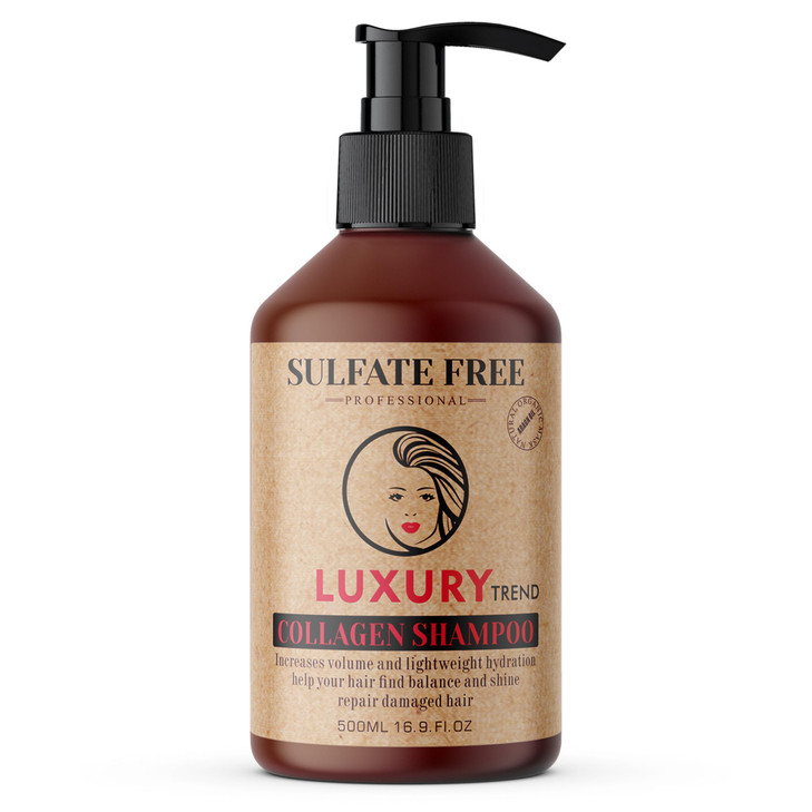 LUXURY TREND Collagen Hair Shampoo for Women SalonGrade Thickening Growth Professional Cleansing for Fuller Healthier Lo