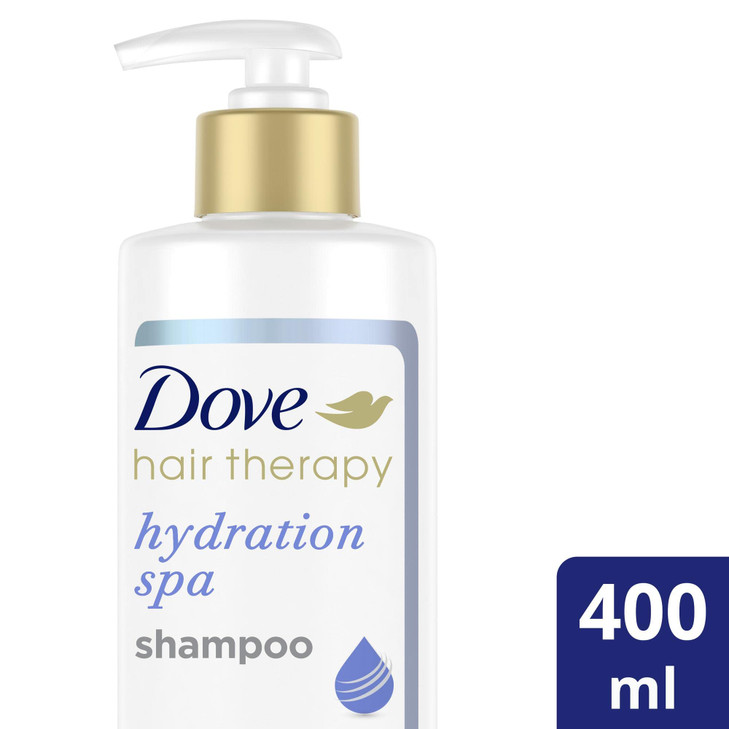 Dove Hair Therapy Hydration Spa Shampoo for Dry Hair with Hyaluronic Serum 135 Fl Oz