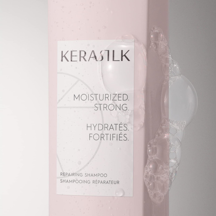 KERASILK Repairing Shampoo Deeply Nourishes Moisturizes Reduces Breakage Prevents Further Damage For Dry Stressed Damage