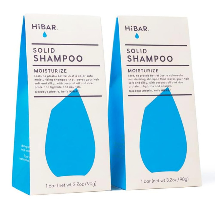 HIBAR Moisturize Shampoo Bar 2Pack Solid Bar Shampoo for Hair Strengthening Formula Suitable for All Hair Types LongLast