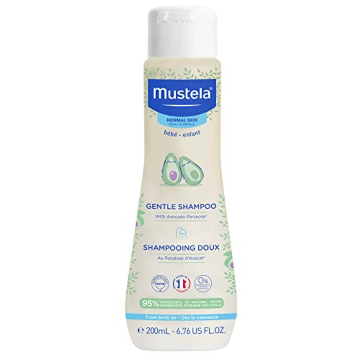 Mustela Baby Gentle Shampoo with Natural Avocado Hair Care for Kids of all Ages Hair Types TearFree Biodegradable Formul