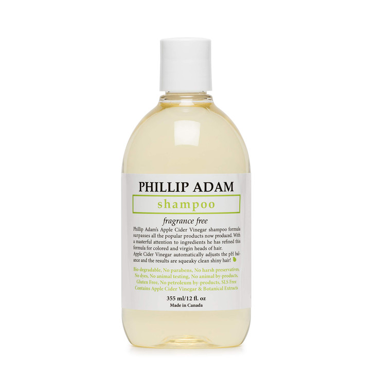 Phillip Adam Fragrance Free Shampoo Sulfate Free and Paraben Free Balances pH of Hair and Scalp 12 Ounce