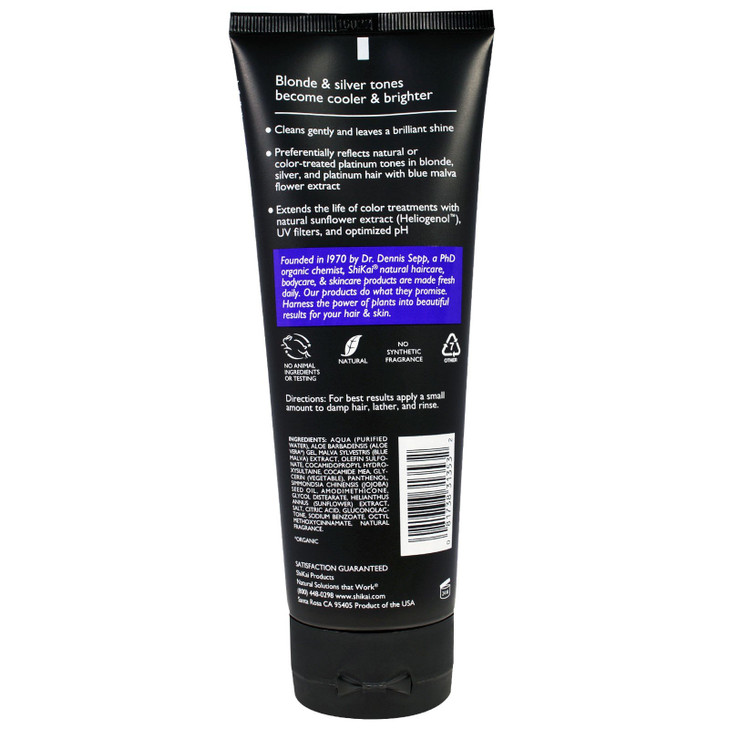 ShiKai Color Reflect Shampoo Platinum Brings out cool tones in blonde silver and platinum hair 8 fl oz a 2pc