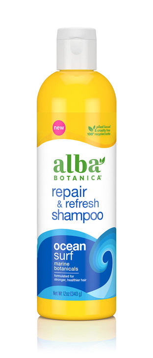 Alba Botanica Repair Refresh Shampoo Ocean Surf 12 Oz