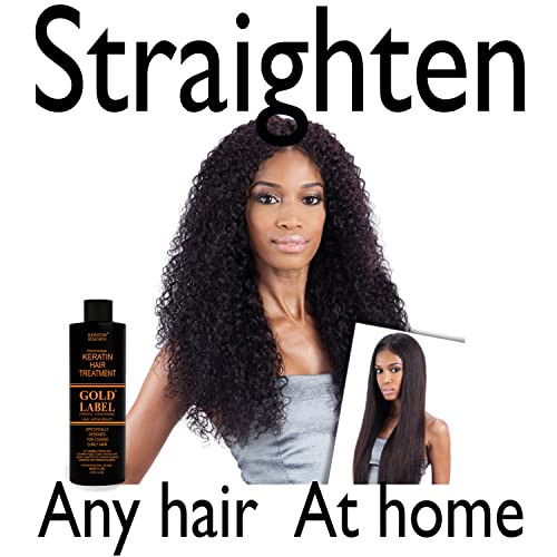 Gold Label 120ml30 set Professional Results Brazilian Keratin Hair Treatment Blowout with Clarifying Shampoo Enhanced fo