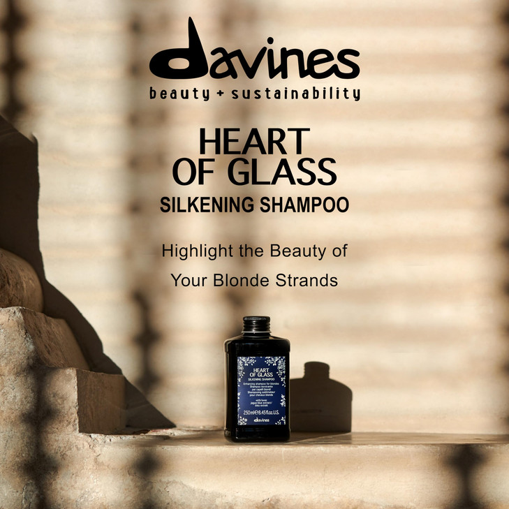 Davines Heart of Glass Silkening Shampoo for Blonde Care 845 fl oz Pack of 1 Black