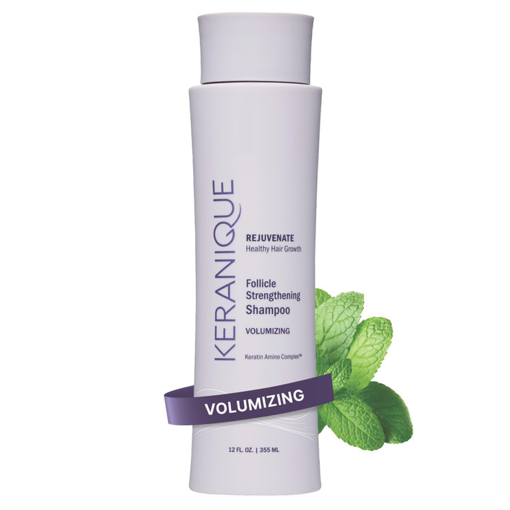 Keranique Volumizing Shampoo with Keratin and Biotin for Thinning Hair AntiBreakage Follicle Strengthening 12 Oz