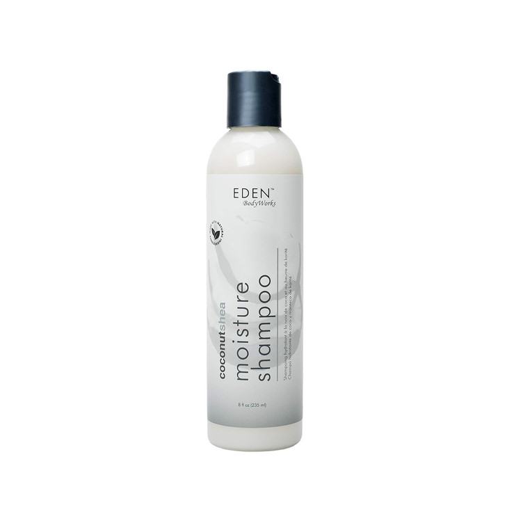 EDEN BodyWorks Coconut Shea Moisture Shampoo 8 oz Remove Build Up Restore Moisture Balance Packaging May Vary