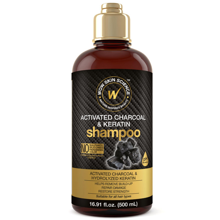 WOW Skin Science Activated Charcoal Keratin Shampoo 169 oz
