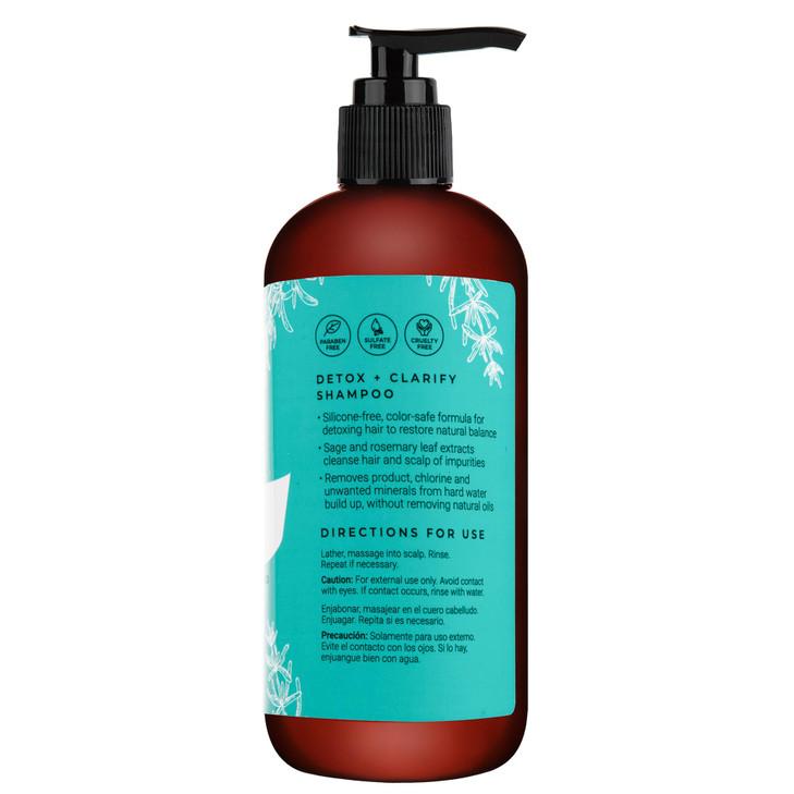 CIBU Detox Clarify Shampoo 30007 Cleanses Gently Removes Product Build Up Chlorine Hard Water Minerals for All Hair Type