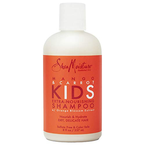 SheaMoisture ExtraNourishing Shampoo hair care for Kids Mango Carrot with Shea Butter 8 oz