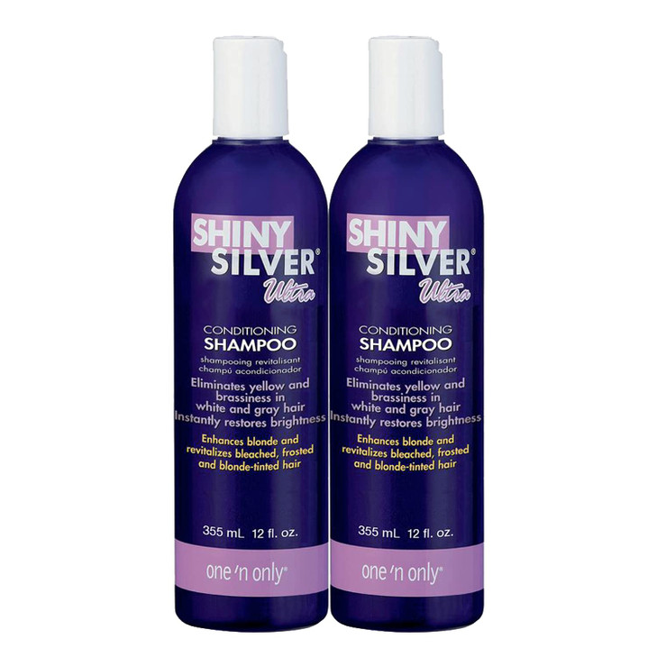 Shiny Silver Shampoo Ultra Conditioning 12 Ounce 354ml 2 Pack