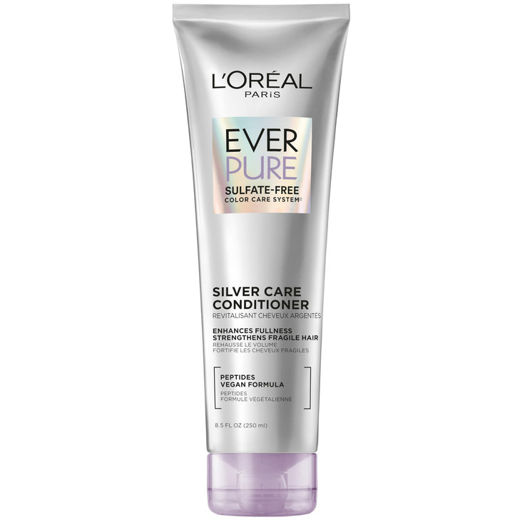 LOreal Paris EverPure Silver Care Sulfate Free Conditioner Brightening and Nourishing Hair Care for Gray and Silver Hair
