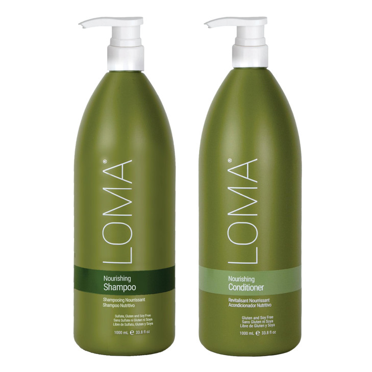 LOMA Nourishing Shampoo and Nourishing Conditioner DUO PACK 33 Ounce Liter