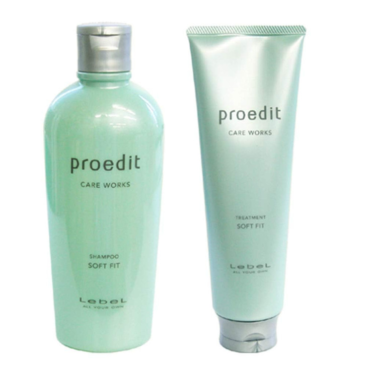 Lebel Proedit Care Works Hair Shampoo 300ml Hair Ttreatment 250ml Set Soft Fit