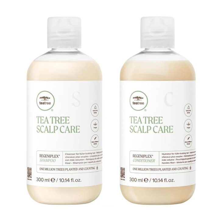 Tea Tree Scalp Care Holiday Gift Set Shampoo Conditioner For Fine Thinning Hair