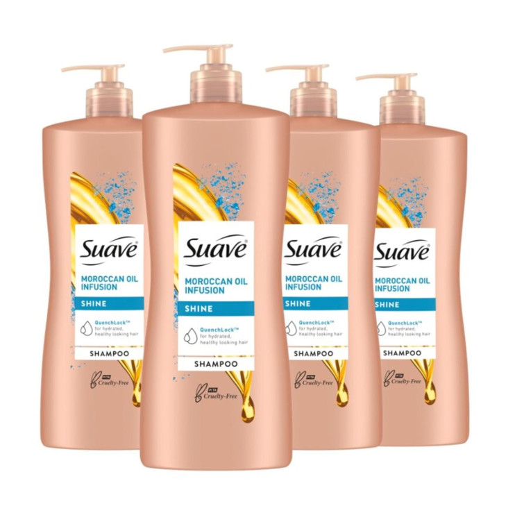 Suave Professionals Shine Shampoo Moroccan Infusion 28 OzPack of 4