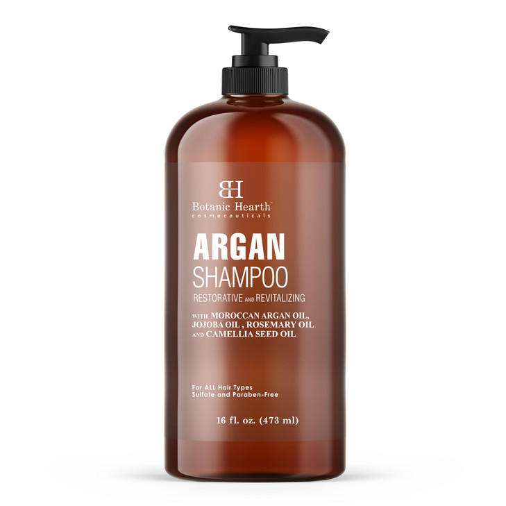Botanic Hearth Argan Shampoo Hydrating Volumizing Sulfate Paraben Free All Hair Types Color Treated Hair Men and Women 1