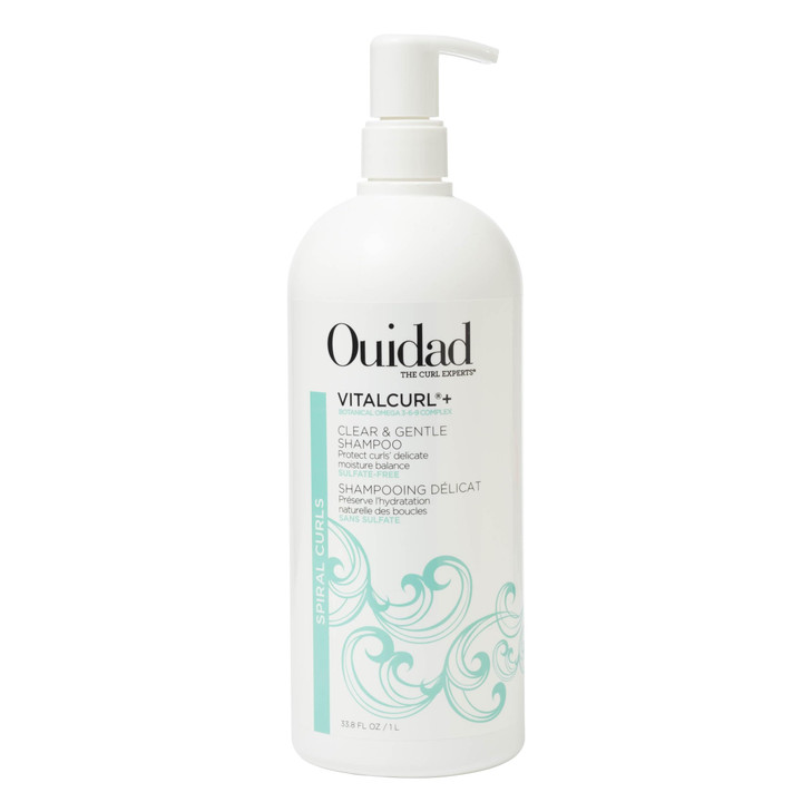OUIDAD Vitalcurl Clear Gentle Shampoo Liter Size 338 oz