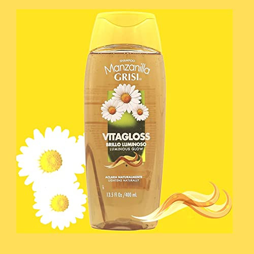 Manzanilla Grisi Cleansing Shampoo with Chamomile Extract 2 Pack 135 FL Oz Bottles