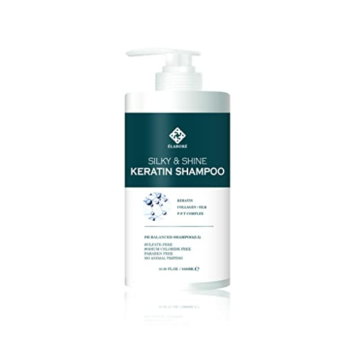 Elabore Silky Shine KERATIN Shampoo Pack SET 3380floz 1000ml