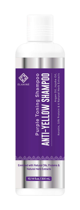 Elabore Purple Toning Shampoo Anti Yellow Shampoo 1014floz300ml