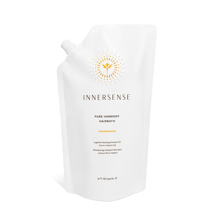 INNERSENSE Organic Beauty Natural Pure Harmony Hairbath Shampoo NonToxic CrueltyFree Clean Haircare 32oz Refill Pouch