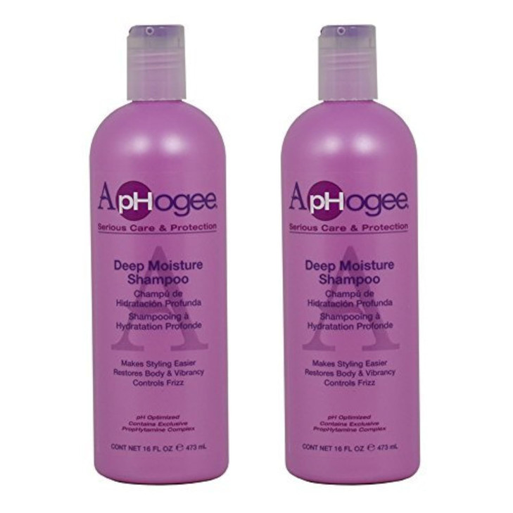 ApHogee Deep Moisture Shampoo 16oz Pack of 2
