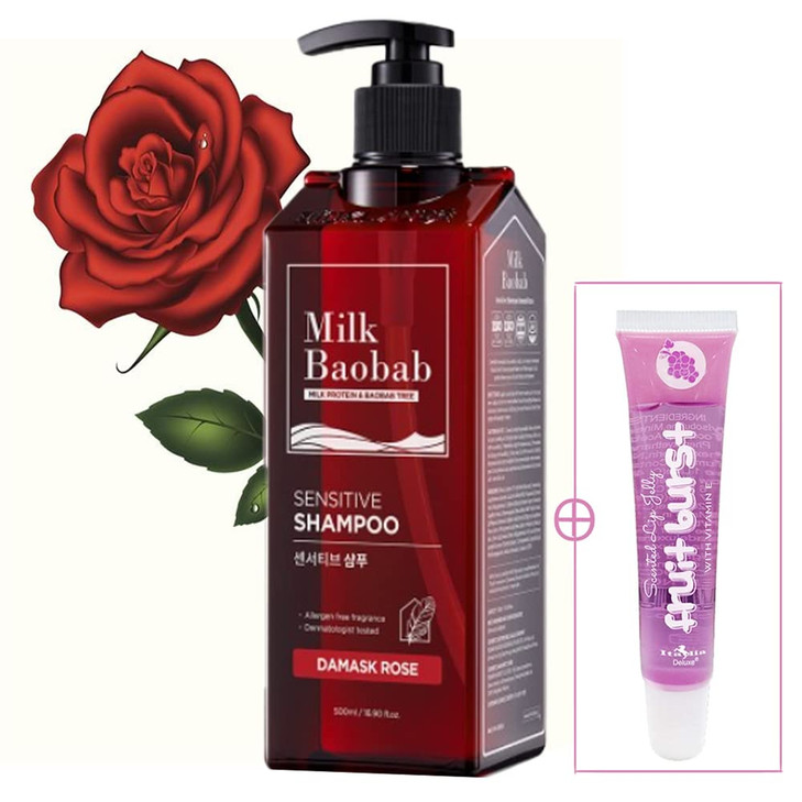 MILK BAOBAB Sensitive Shampoo Damask Rose 169 Fl Oz