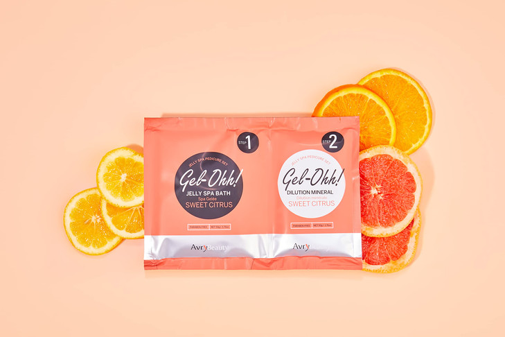 AvryBeauty Gel-Ohh Jelly Spa Bath 3 pack, Citrus Fresh, Citrus Scented, Vitamin C , Jelly Pedicure, Salon Services, Pedicure, Salon Pedi, Relaxation, online at globaldelivered