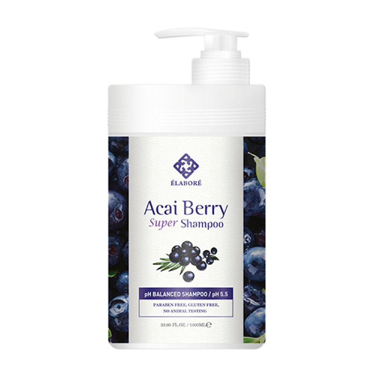 Elabore Acai Berry Super Hair Shampoo Sulfate Free 3380floz 1000ml