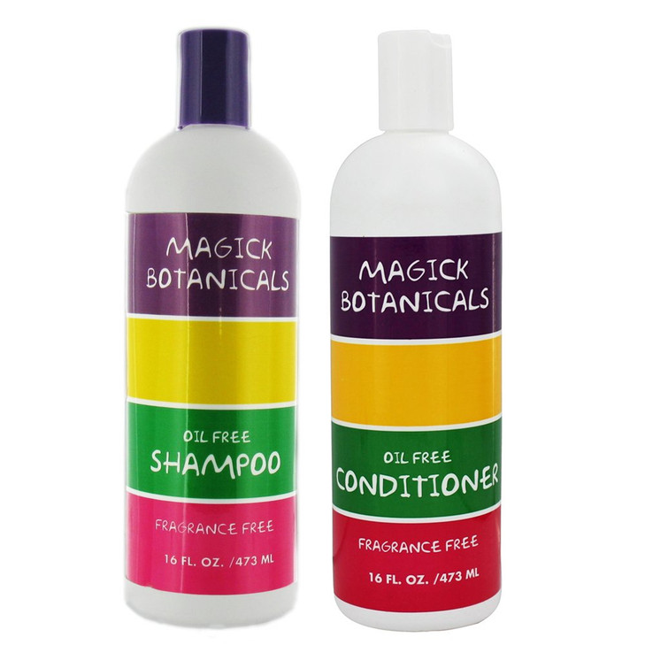 Magick Botanicals Oil Free and Fragrance Free Shampoo Conditioner Bundle 16 oz Each