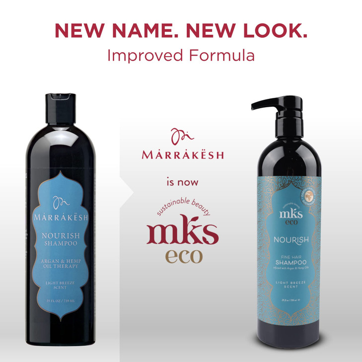 Earthly Body MKS eco Nourish Shampoo for Fine Hair Light Breeze 25 fl oz Cleanses Strengthens Safe for Color Treated Hai