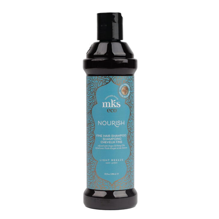 Earthly Body MKS eco Nourish Shampoo for Fine Hair Light Breeze 10 fl oz Cleanses Strengthens Safe for Color Treated Hai