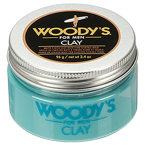 Woodys Premium Hair Clay for Men Matte Finish Pomade for Men Stronghold Texturizing Sculpting Hair Styling Clay Flexible