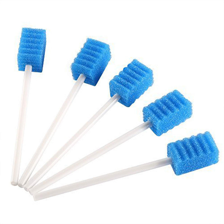 Disposable Oral Swabs Sterile Dental Sponge Swabsticks Unflavored for Mouth or Gum Cleaning 100 Count