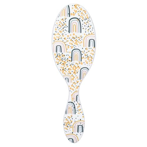 Wet Brush Kids Detangler Hair Brushes Rainbows Midi Detangling Brush With UltraSoft IntelliFlex Bristles Glide Through T