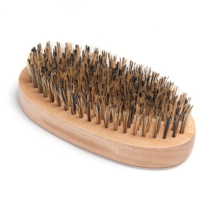 Diane Reinforced Boar Bristle Military Wave Brush for Men and Barbers Hard Bristles for Thick to Coarse Hair Use for Det