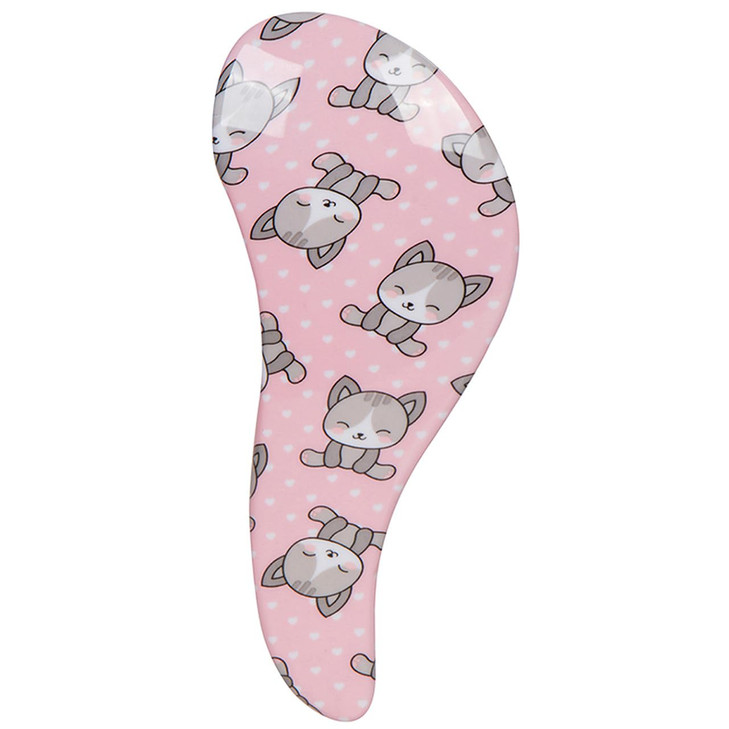 CALA TangleFree Hair Brush Kitty Cat Ergonomic Palm Detangling Brush for Wet or Dry Hair Helps Minimize Breakage Cuticle